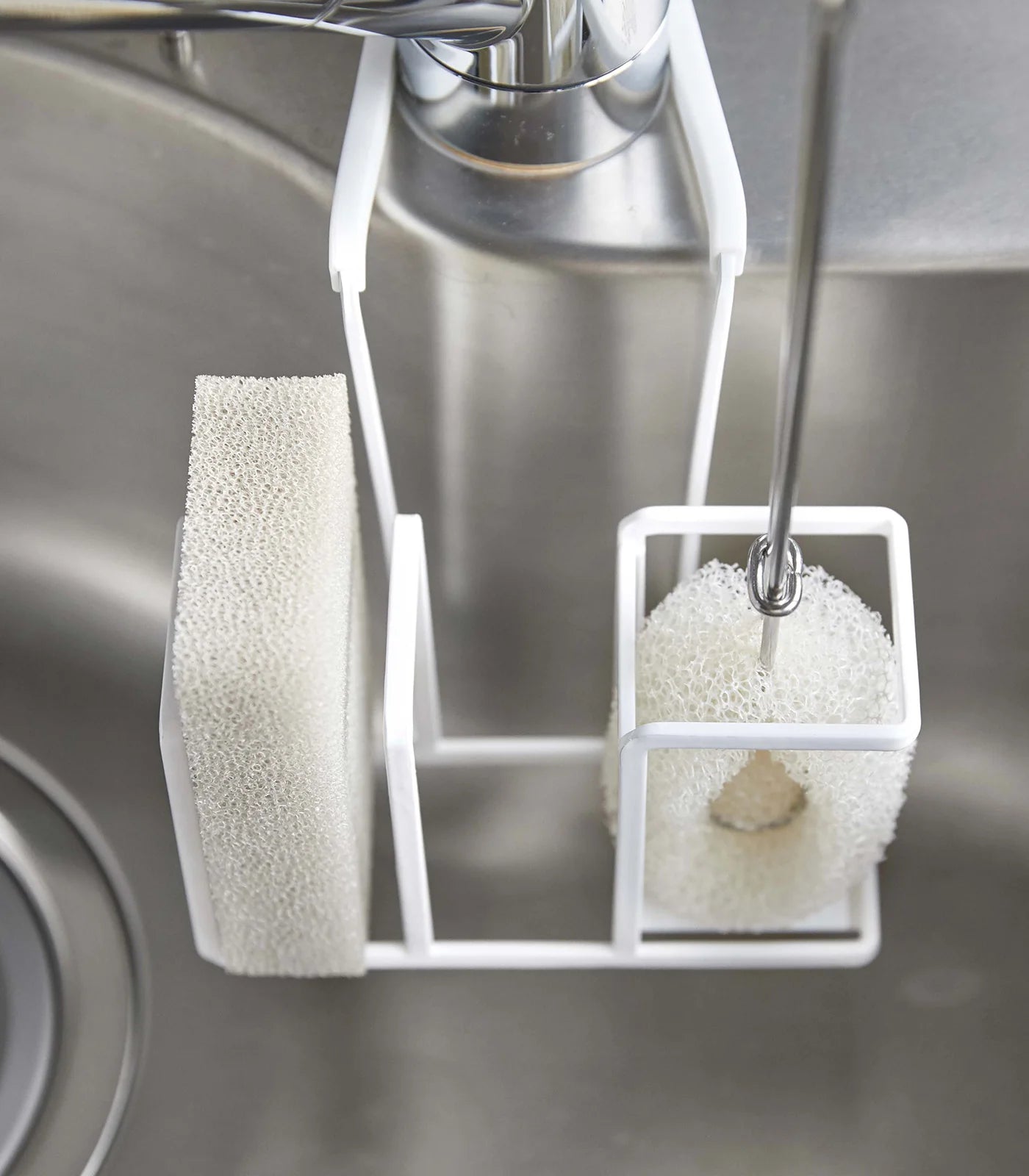Kitchen Dish Cleaning Sponge Brush Holder Set