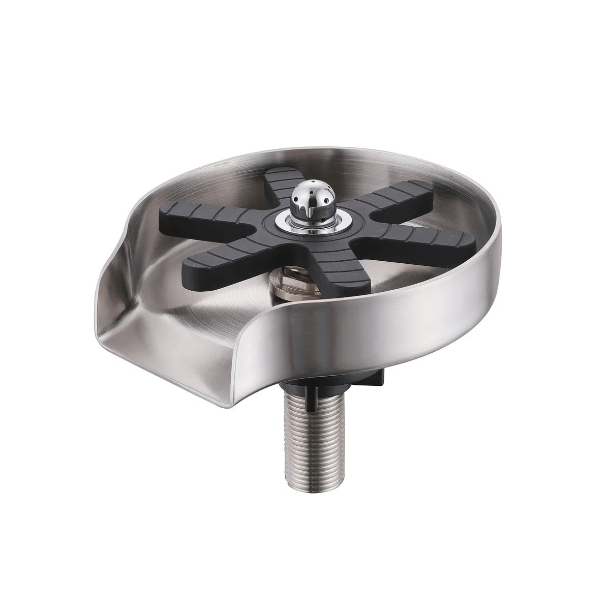 Kitchen Sink Stainless Steel Glass Cleaning Rinser Washer