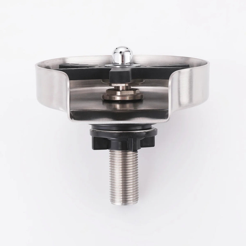 Kitchen Sink Stainless Steel Glass Cleaning Rinser Washer