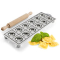 Ravioli Pasta Mold Cutter WoodenPasta Roller Set