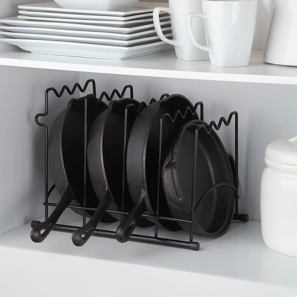 Kitchen Pot Pan Divider Organizer Metal Rack Holder